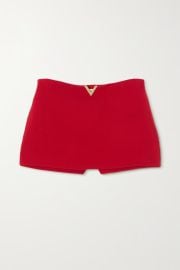 VALENTINO Embellished wool-blend crepe shorts NET-A-PORTER at Net a Porter